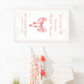 Sie bindet die weich rosa Dusche der Knöchel an Banner (Insitu)