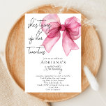 Sie bindet ihre 20er Pink Bow zum 30. Geburtstag z Einladung<br><div class="desc">Sie bindet ihre 20er Pink Bow 30. Geburtstag Einladung - Feiern Sie den Meilenstein, 30 zu werden mit dieser gürtnisch und rosa, Coquette Bogen einladen. Mit einem Aquarellpinken Bogen und handgeschriebenem Schriftart. Ideal für eine elegante und elegante 30. Geburtstagsfeier oder ein Pink-Bogen-Party. Erhältlich in Print- und Digitalformat. Passen Sie diese...</div>