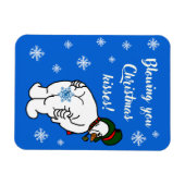Sie blasen Weihnachten Küsse! Magnet (Horizontal)