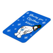 Sie blasen Weihnachten Küsse! Magnet (Linke Seite)