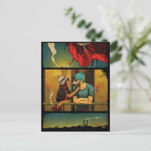 Sie bläst meinen Verstärker Postkarte (Stehend Vorderseite)