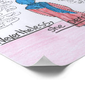 Sie blieb bestehen (Hijabi) Poster (Ecke)