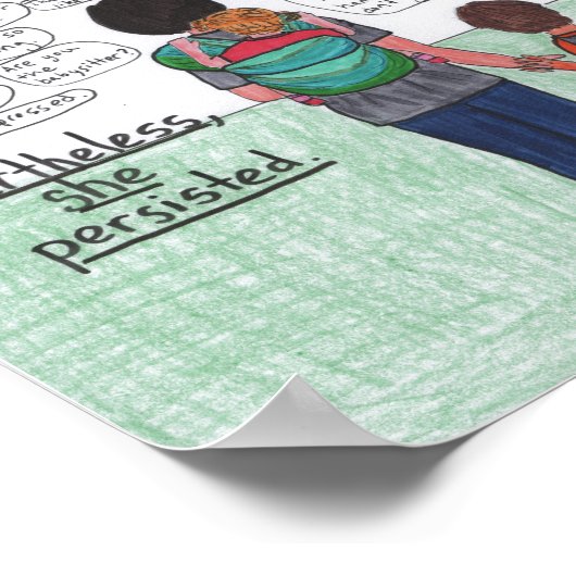 Sie blieb bestehen (Mutterschaft) Poster (Ecke)