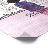 Sie blieb bestehen (schwarz) poster (Ecke)