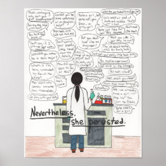 Sie blieb bestehen (STEM), 11x14 Poster