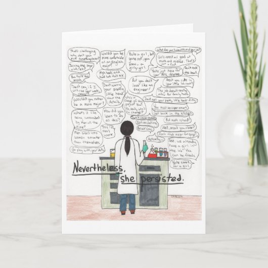 Sie blieb bestehen (STEM) Karte (Vorderseite)