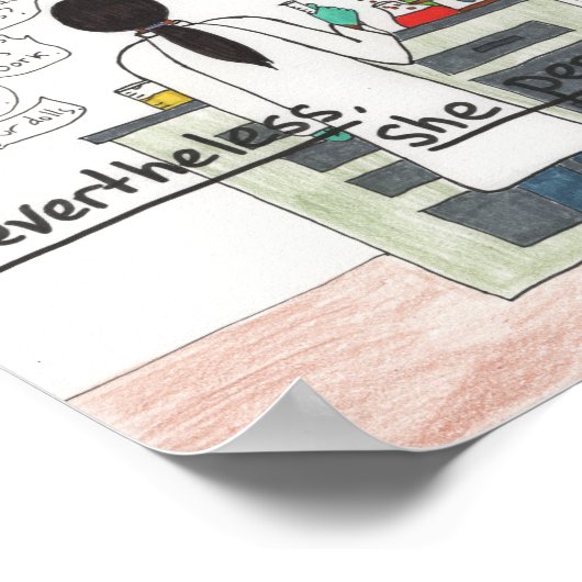 Sie blieb bestehen (STEM) Poster (Ecke)