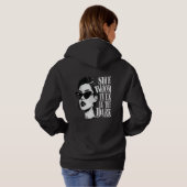 Sie blubomt Hoodie - Inspiration für die Frauen (Schwarz voll)
