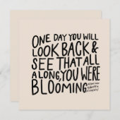 Sie blühen alle - ermutigende Zitate (Vorne/Hinten)