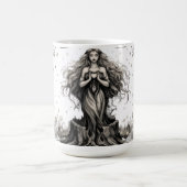 Sie blüht mit den Schatten Kaffeetasse (Mittel)