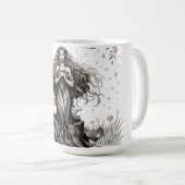 Sie blüht mit den Schatten Kaffeetasse (VorderseiteRechts)