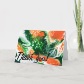 "Sie blüht wie der Amazon" Danke Karte (Vorderseite)