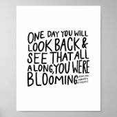 "...Sie blühten die ganze Zeit"- Poster (Vorne)