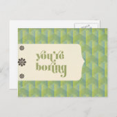 Sie bohren postkarte (Vorne/Hinten)