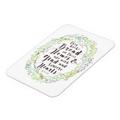 Sie brachen Brot in ihren Zuhause Magnet (Linke Seite)