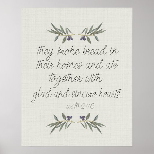 Sie brachten Brot Poster (Vorne)