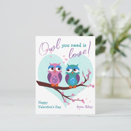 Sie brauchen eine Liebe Niedlichen Klassenzimmer V Postkarte (Stehend Vorderseite)