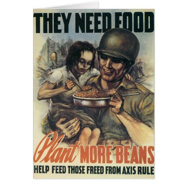 Sie brauchen Essen ~ Pflanze Mehr Bohnen (Vorne)