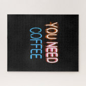 Sie brauchen Kaffee, Caffine Neon Sign Puzzle (Horizontal)