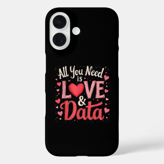 Sie brauchen nur Liebe und Daten Case-Mate iPhone Hülle (Rückseite)