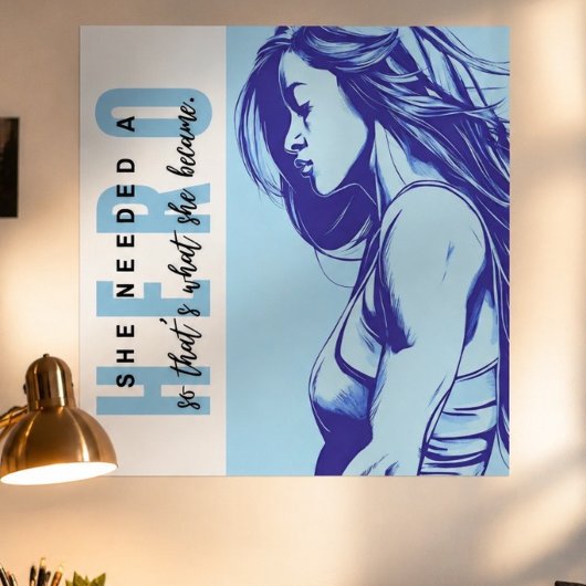 Sie brauchte ein Held Poster (AI-generiertes Desig