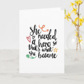 Sie brauchte einen Helden Karte (Gelbe Blume)