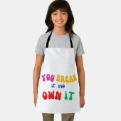 Sie brechen es selbst schürze (Insitu)