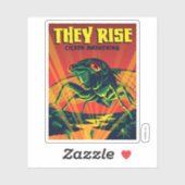 Sie bringen Cicada zum Erwachen Aufkleber (Blatt)