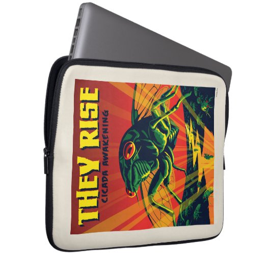 Sie bringen Cicada zum Erwachen Laptopschutzhülle (Vorne Rechts)