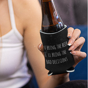 Sie bringen die Bierbiere schlechte Entscheidungen Dosenkühler
