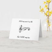 SIE BRINGEN MUSIK IN MEINES LEBEN - LIEBENDE GEBUR KARTE (Gelbe Blume)