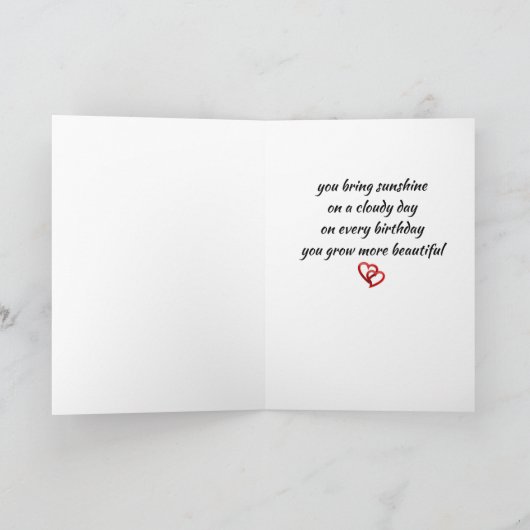 SIE BRINGEN "SONNENSCHEIN" AUF EINER GESCHLOSSENEN KARTE (Innenseite)