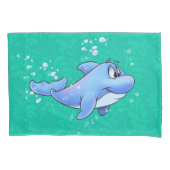 Sie Cartoondelphinkissenbezug Kissenbezug (Vorderseite)