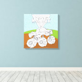 Sie Color Me und fügen Ihre TextWrapped-Leinwand ( Leinwanddruck (Insitu (Holzboden))