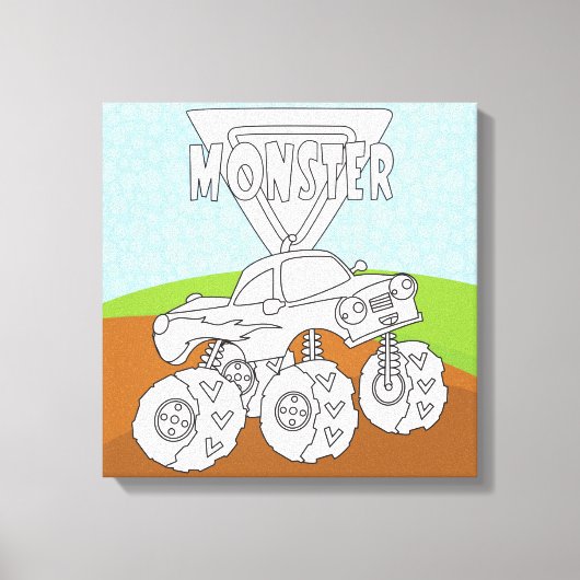 Sie Color Me und fügen Ihre TextWrapped-Leinwand ( Leinwanddruck (Vorderseite)