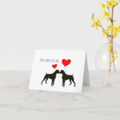 Sie Complete Me - Boxer Dog Valentine Karte (Gelbe Blume)