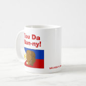 Sie DA Mann-ny! Kaffeetasse (Vorderseite Links)