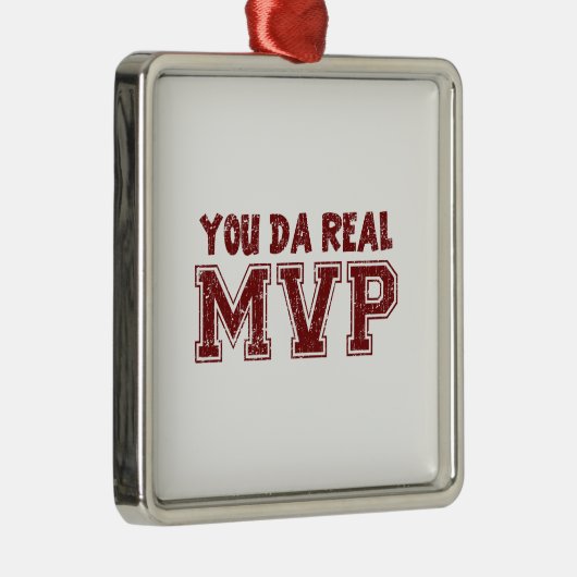 Sie DA wirklicher MVP Silbernes Ornament (Rechts)