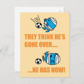 Sie denken, er ist vorbei? postkarte (Vorne/Hinten)