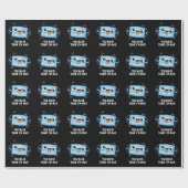 Sie denken, ich bin Mad Funny Mask Pun Dark BG Geschenkpapier (Flach)