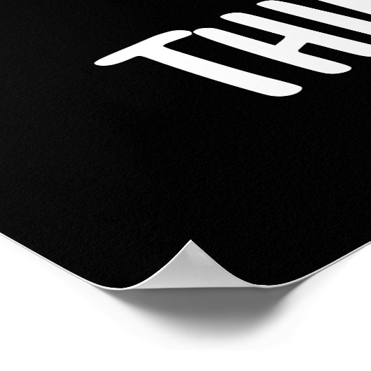 Sie denken, ich bin Mad Funny Mask Pun Dark BG Poster (Ecke)