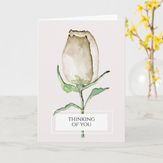 Sie denken, modern, elegant, Rose, Karte (Gelbe Blume)