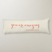 Sie denken Phantastisch daran, dass Zitat Seitenschläferkissen (Rückseite)