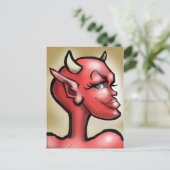 Sie Devil Postkarte (Stehend Vorderseite)