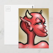 Sie Devil Postkarte (Vorne/Hinten)