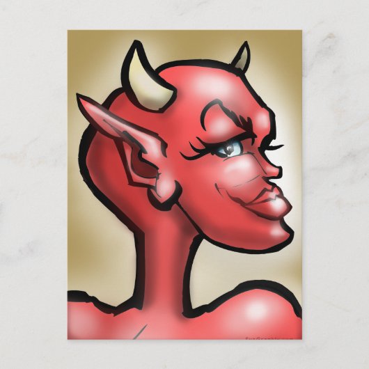Sie Devil Postkarte (Vorderseite)
