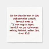 Sie, die auf den Herrn warten Serviette (Vorderseite)