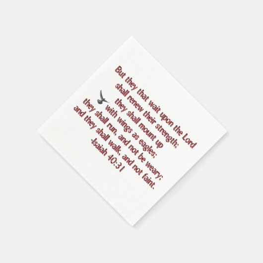 Sie, die auf den Herrn warten Serviette (Ecke)