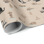 Sie, die auf Schiffen zum Meer hinunter fahren Geschenkpapier (Rolleneckpunkt)