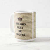 Sie, die befolgt werden muss kaffeetasse (Vorderseite Links)